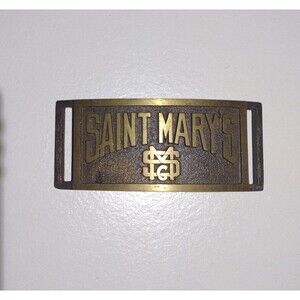Vintage Saint Mary's Belt Buckle